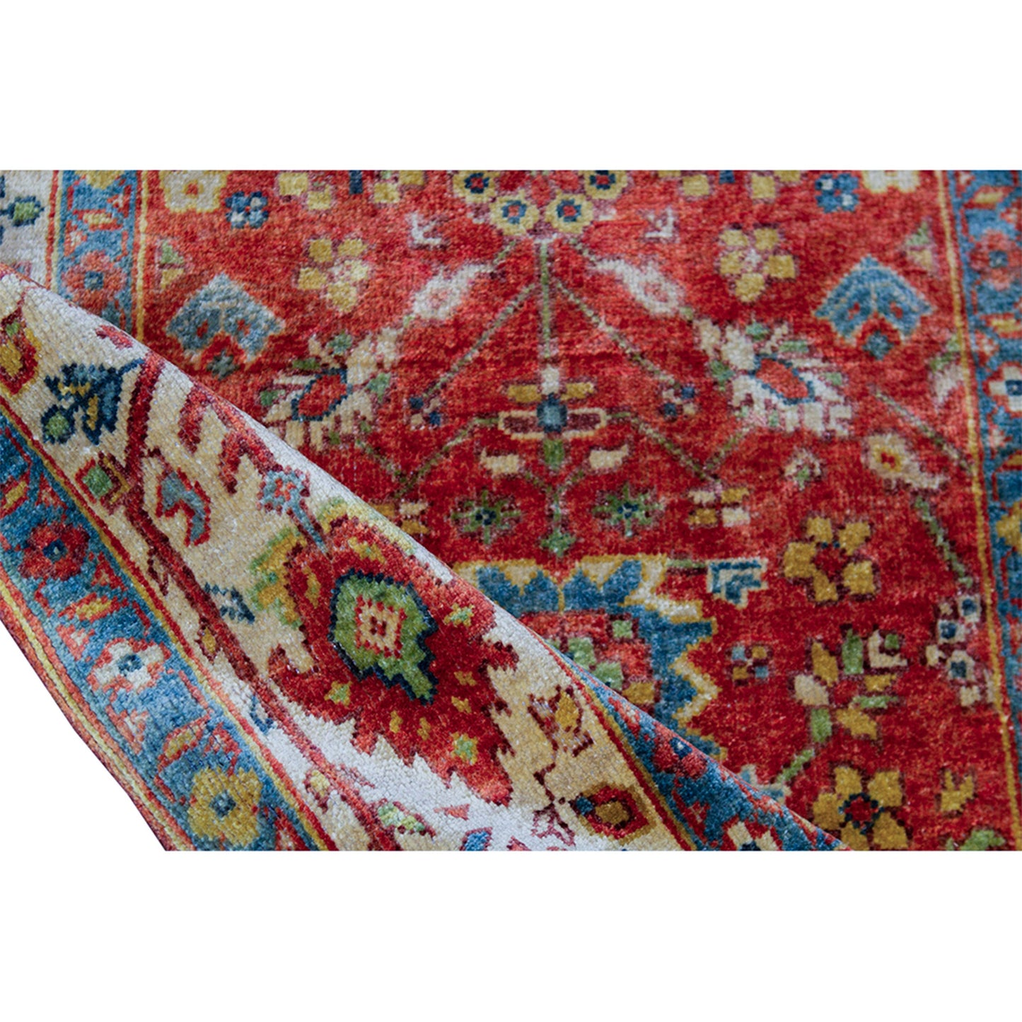 ANTIQUE MAHAL MAH40 RED / IVORY