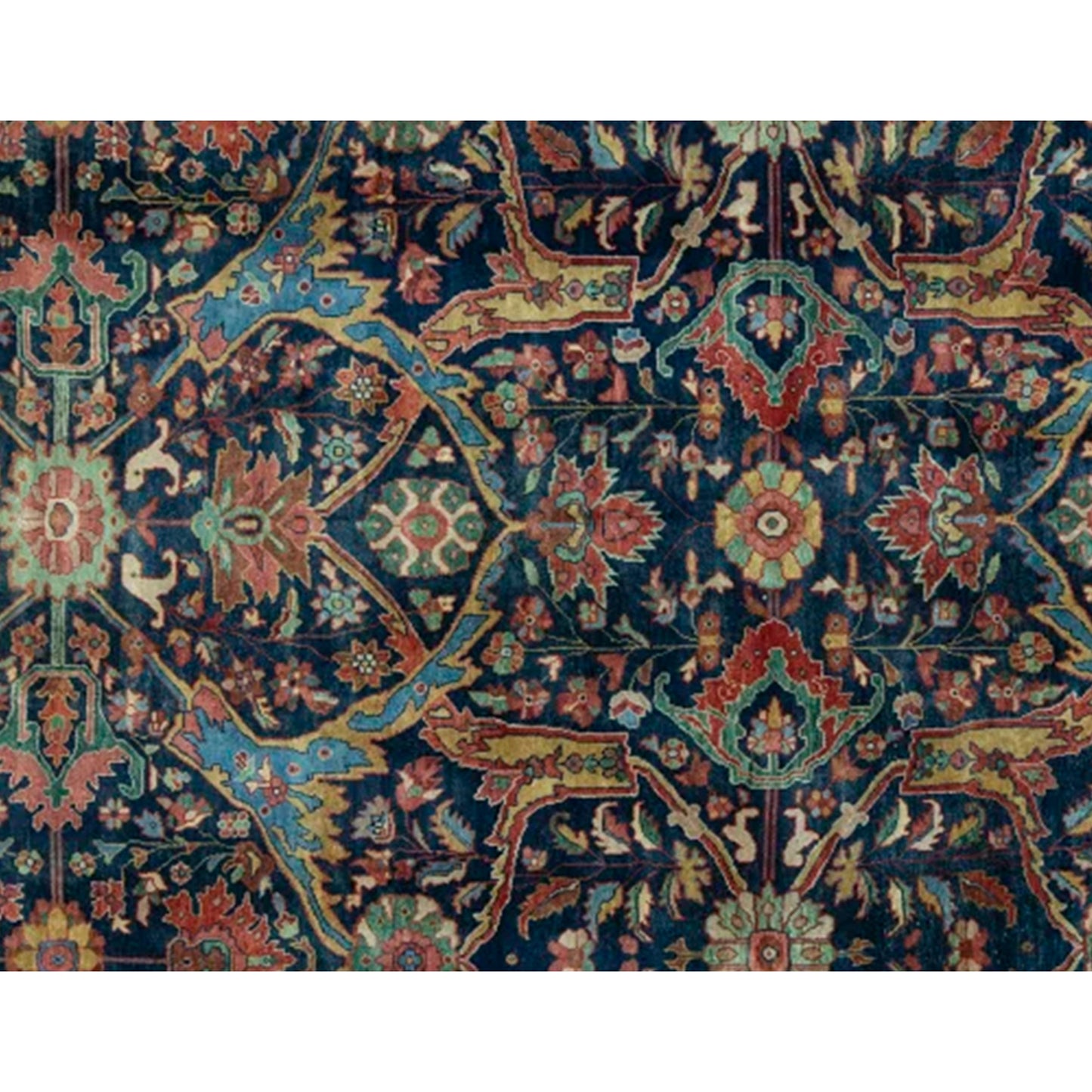 ANTIQUE MAHAL MAHA1 BLUE / RED