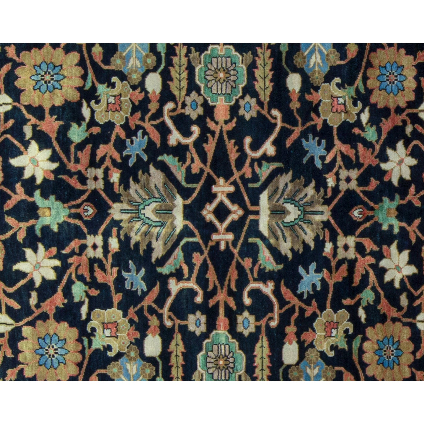 ANTIQUE MAHAL MAHA6 BLUE / RUST