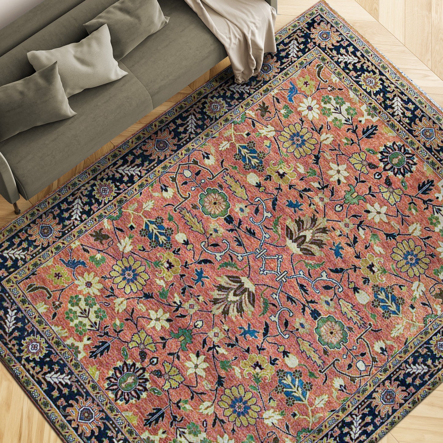 ANTIQUE MAHAL MAHA6 RED / BLUE