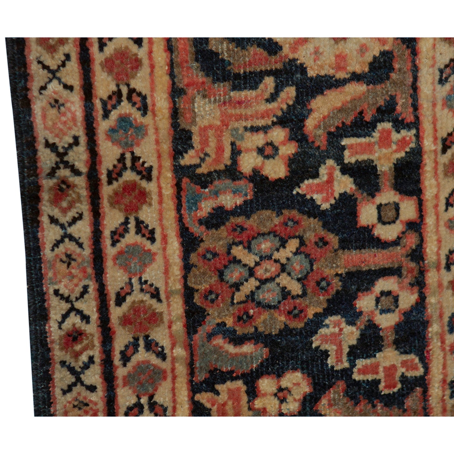 ANTIQUE MAHAL MAHAL RUST / BLUE