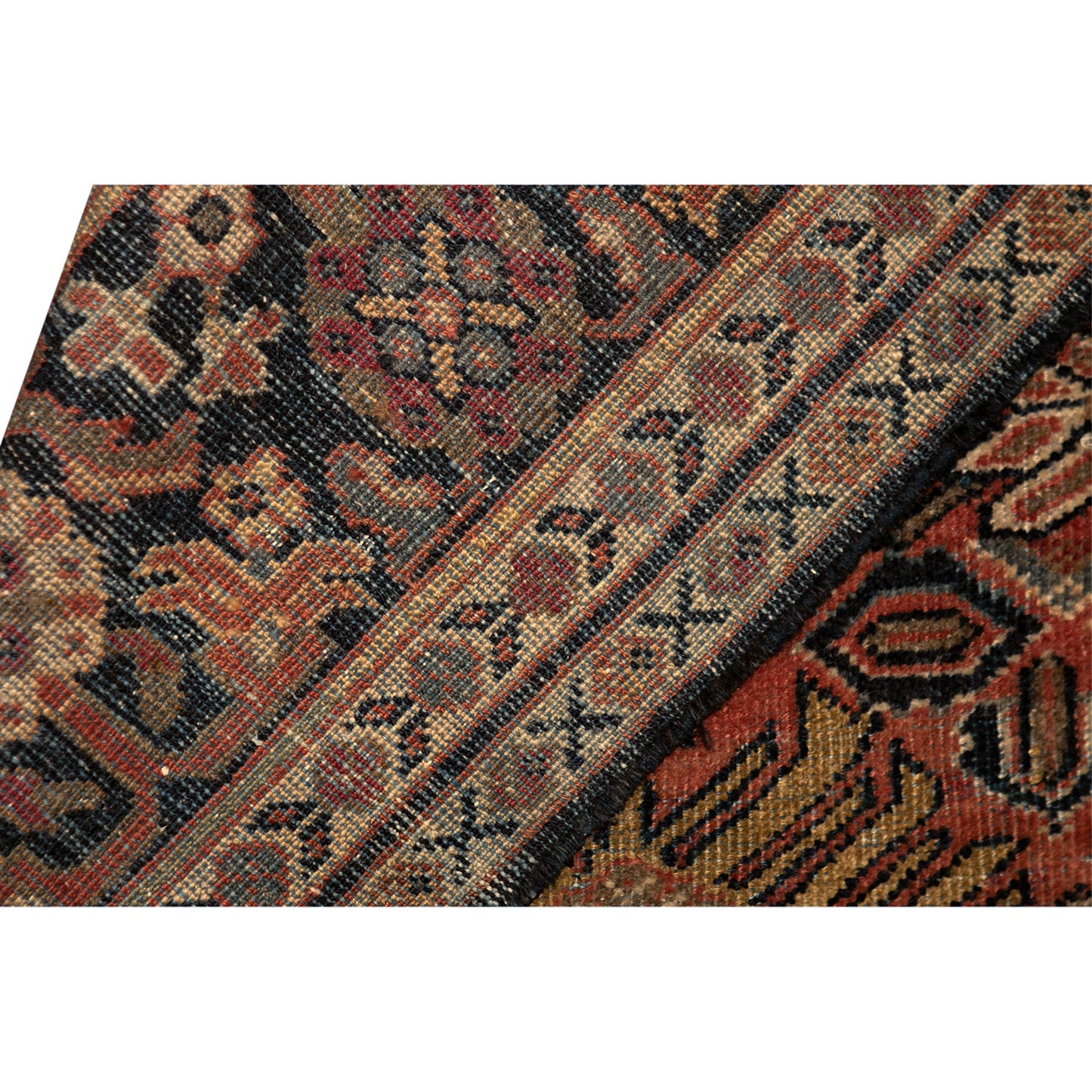 ANTIQUE MAHAL MAHAL RUST / BLUE