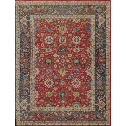 ANTIQUE MAHAL MJ-07 RED / CHARCOAL