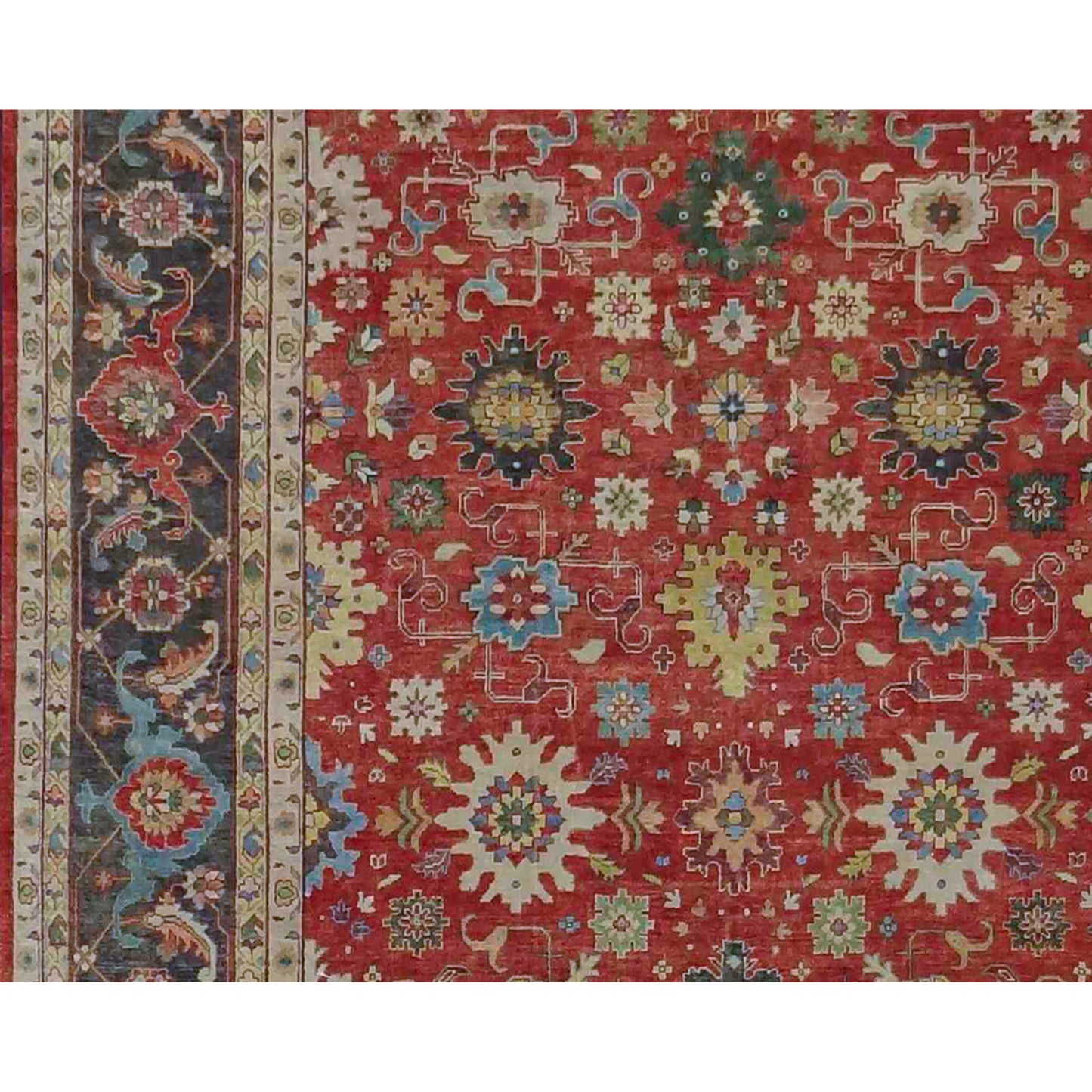 ANTIQUE MAHAL MJ-07 RED / CHARCOAL