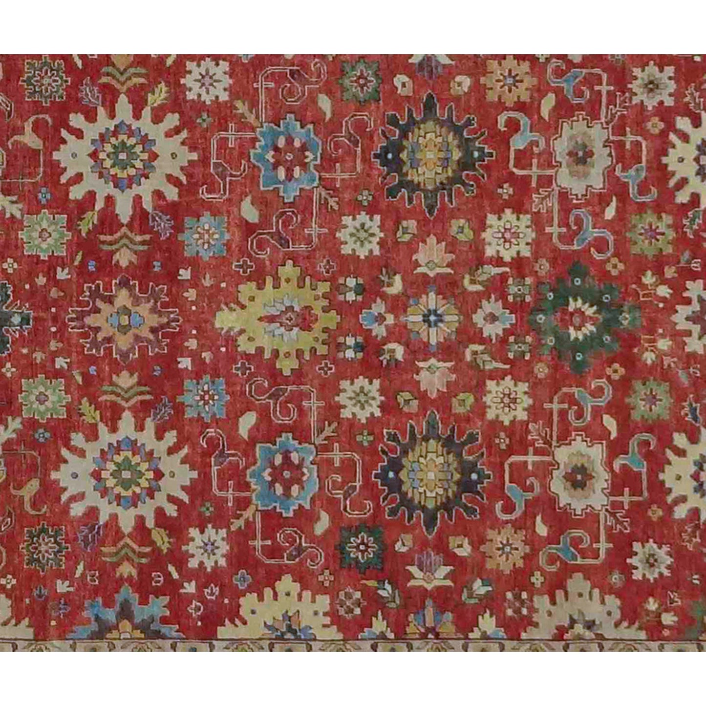 ANTIQUE MAHAL MJ-07 RED / CHARCOAL