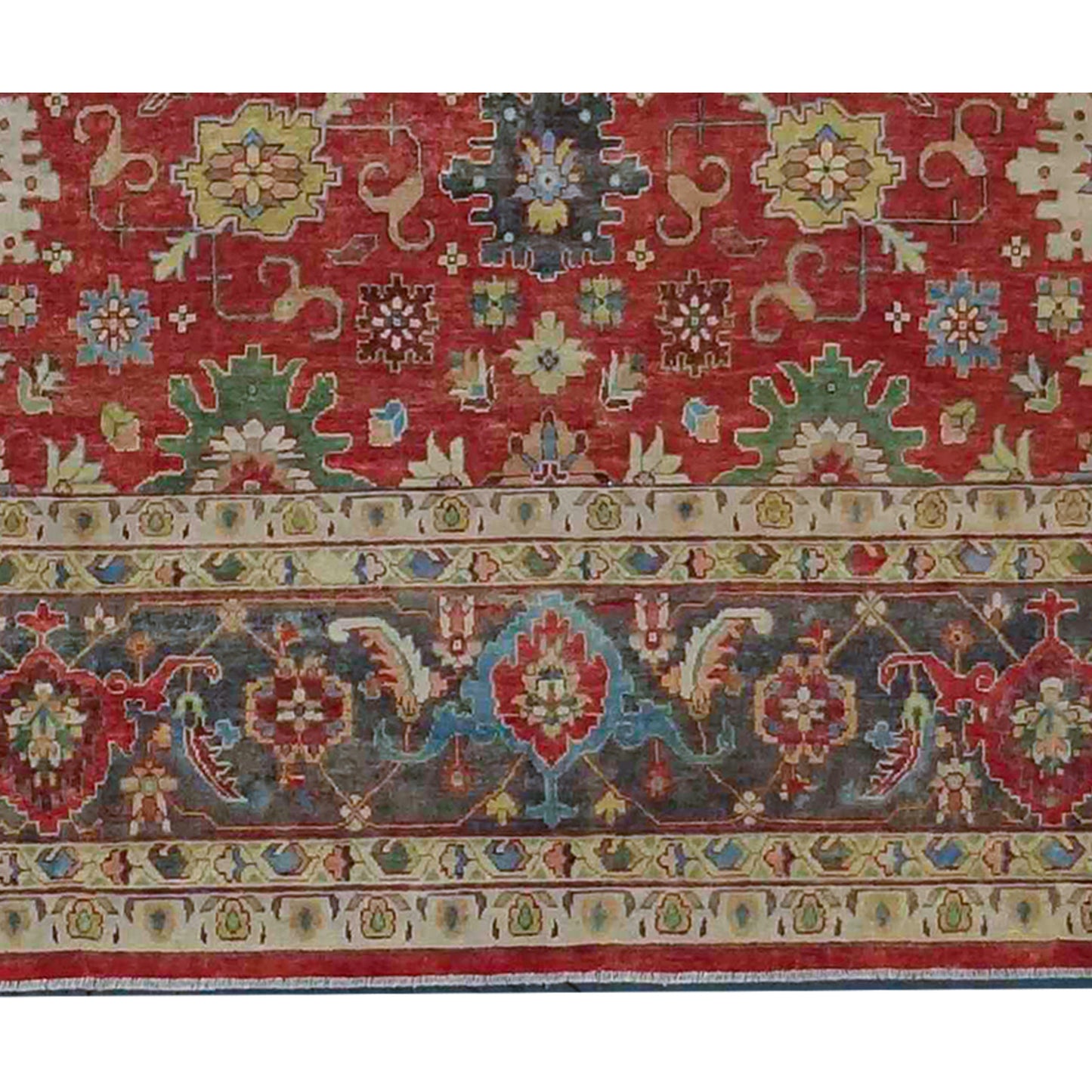 ANTIQUE MAHAL MJ-07 RED / CHARCOAL