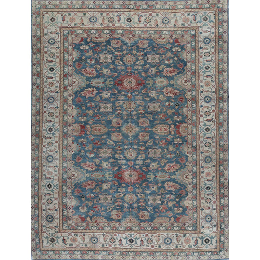 ANTIQUE MAHAL MJ-14 LIGHT BLUE / IVORY