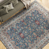 ANTIQUE MAHAL MJ-14 LIGHT BLUE / IVORY