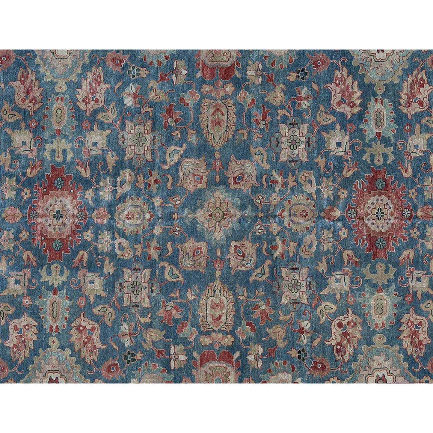ANTIQUE MAHAL MJ-14 LIGHT BLUE / IVORY