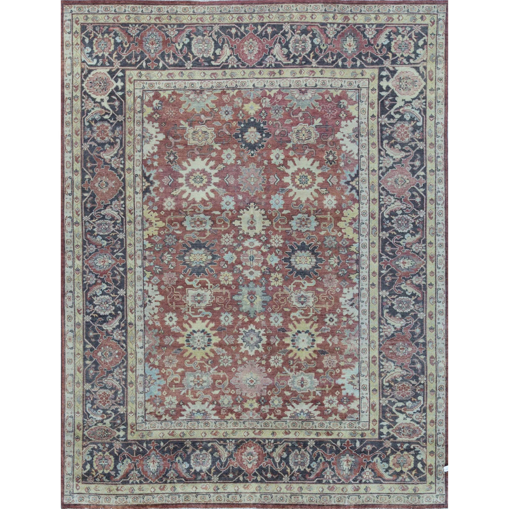 ANTIQUE MAHAL MJT-7 RED / CHARCOAL