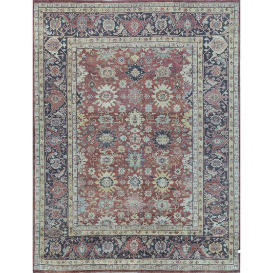 ANTIQUE MAHAL MJT-7 RED / CHARCOAL
