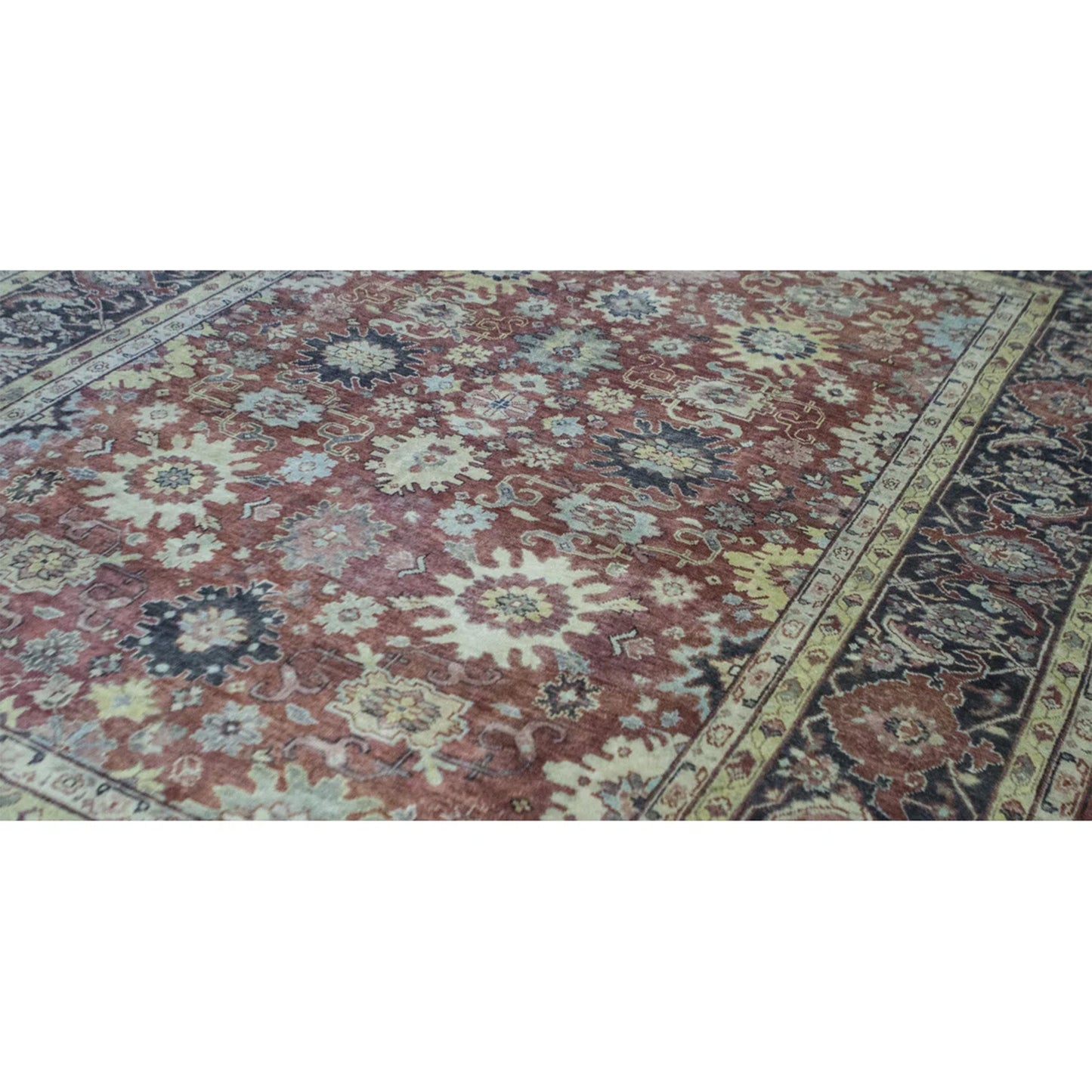 ANTIQUE MAHAL MJT-7 RED / CHARCOAL