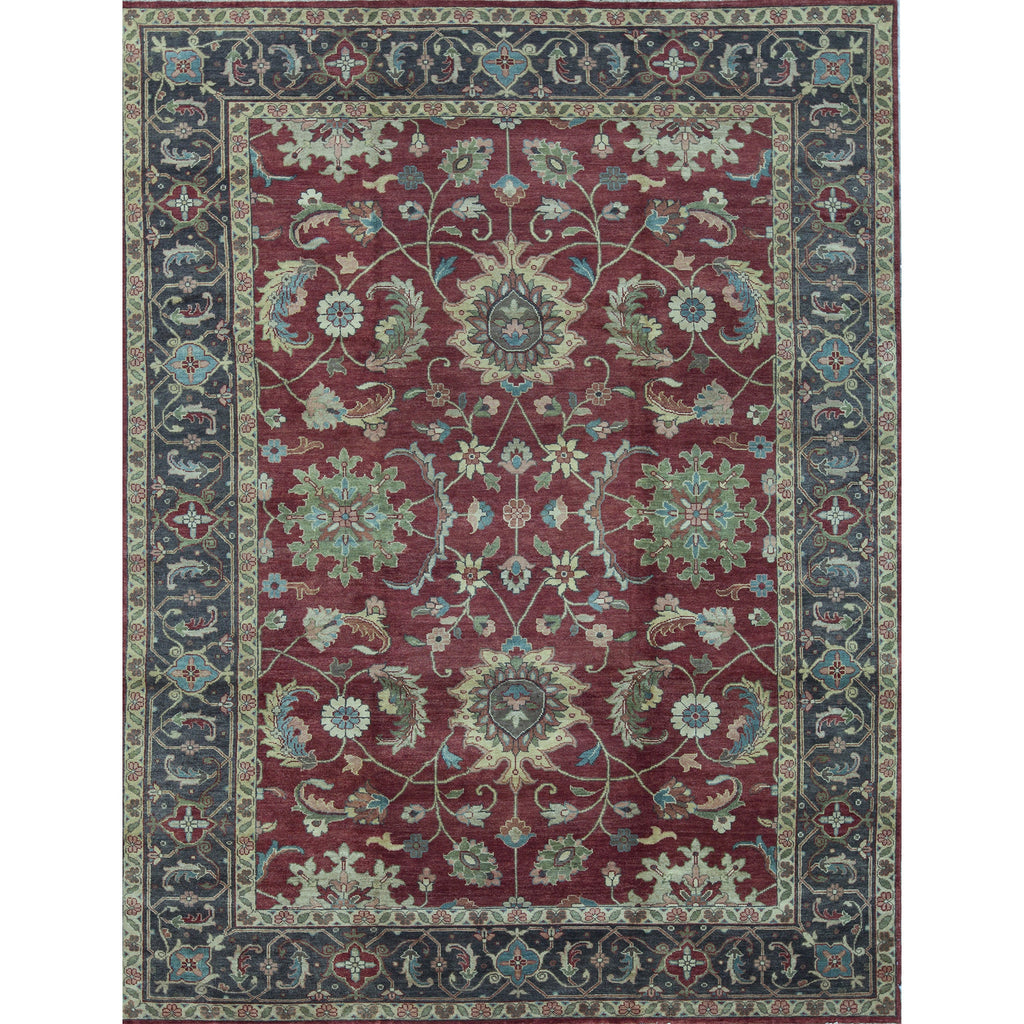 ANTIQUE MAHAL MJT16 RED / CHARCOAL