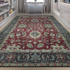ANTIQUE MAHAL MJT16 RED / CHARCOAL