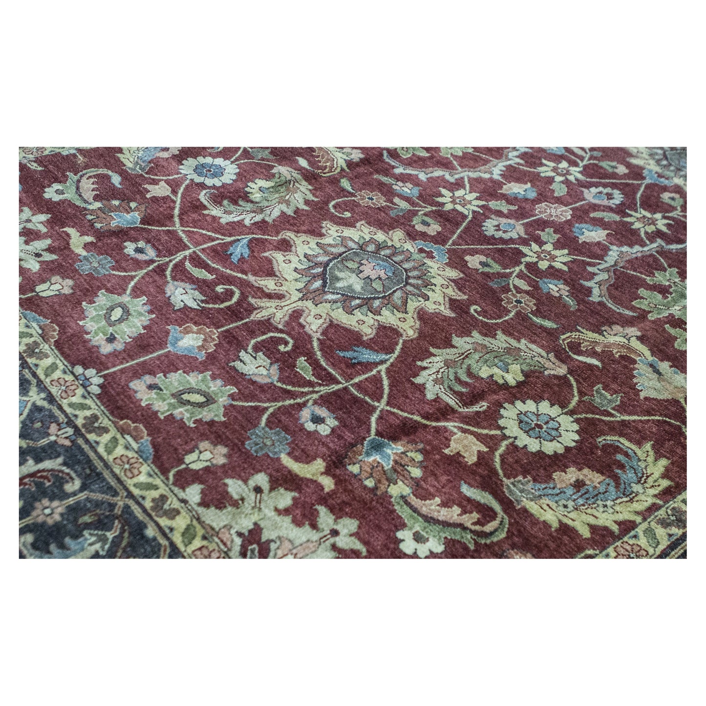 ANTIQUE MAHAL MJT16 RED / CHARCOAL