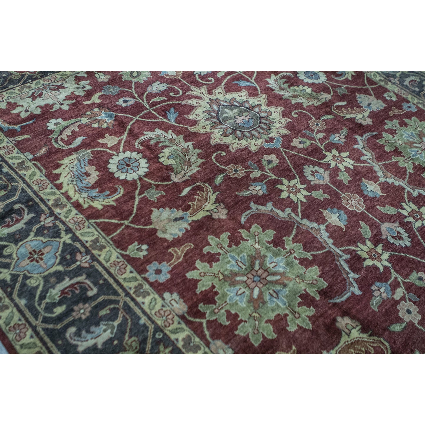 ANTIQUE MAHAL MJT16 RED / CHARCOAL