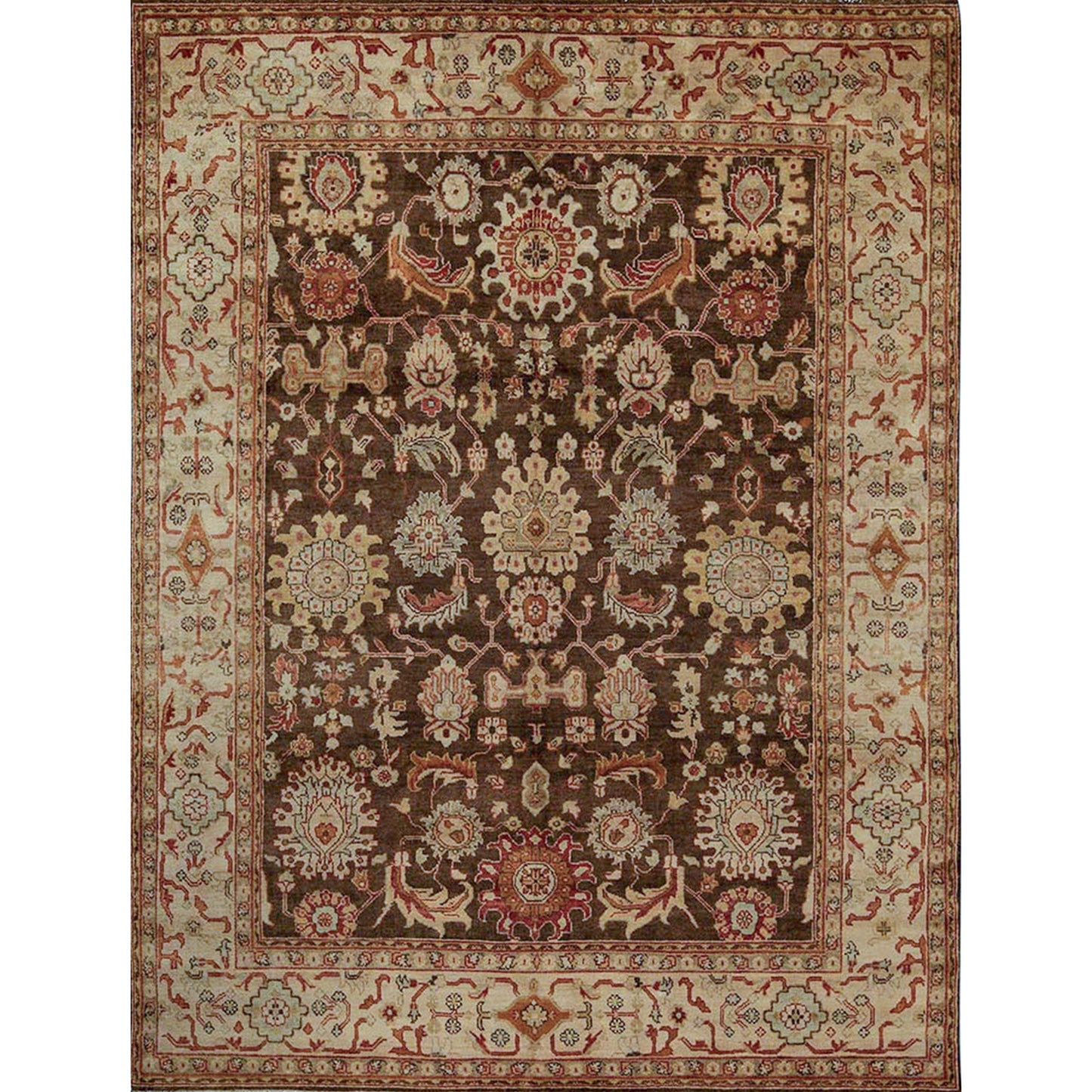 ANTIQUE MAHAL MJT48 BROWN / IVORY
