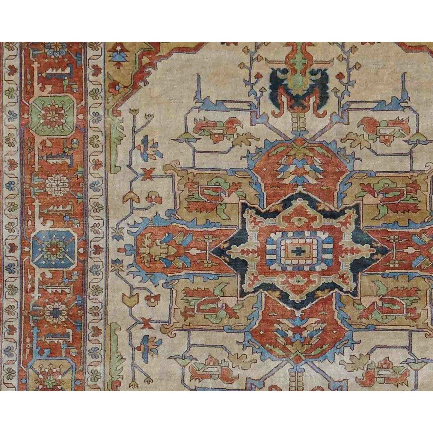 ANTIQUE SERAPI 16DSE IVORY / RUST
