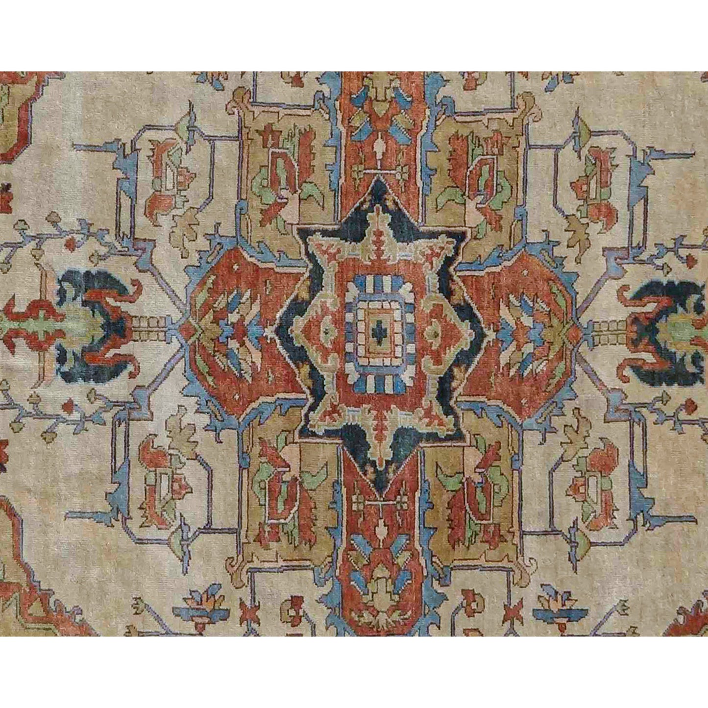 ANTIQUE SERAPI 16DSE IVORY / RUST