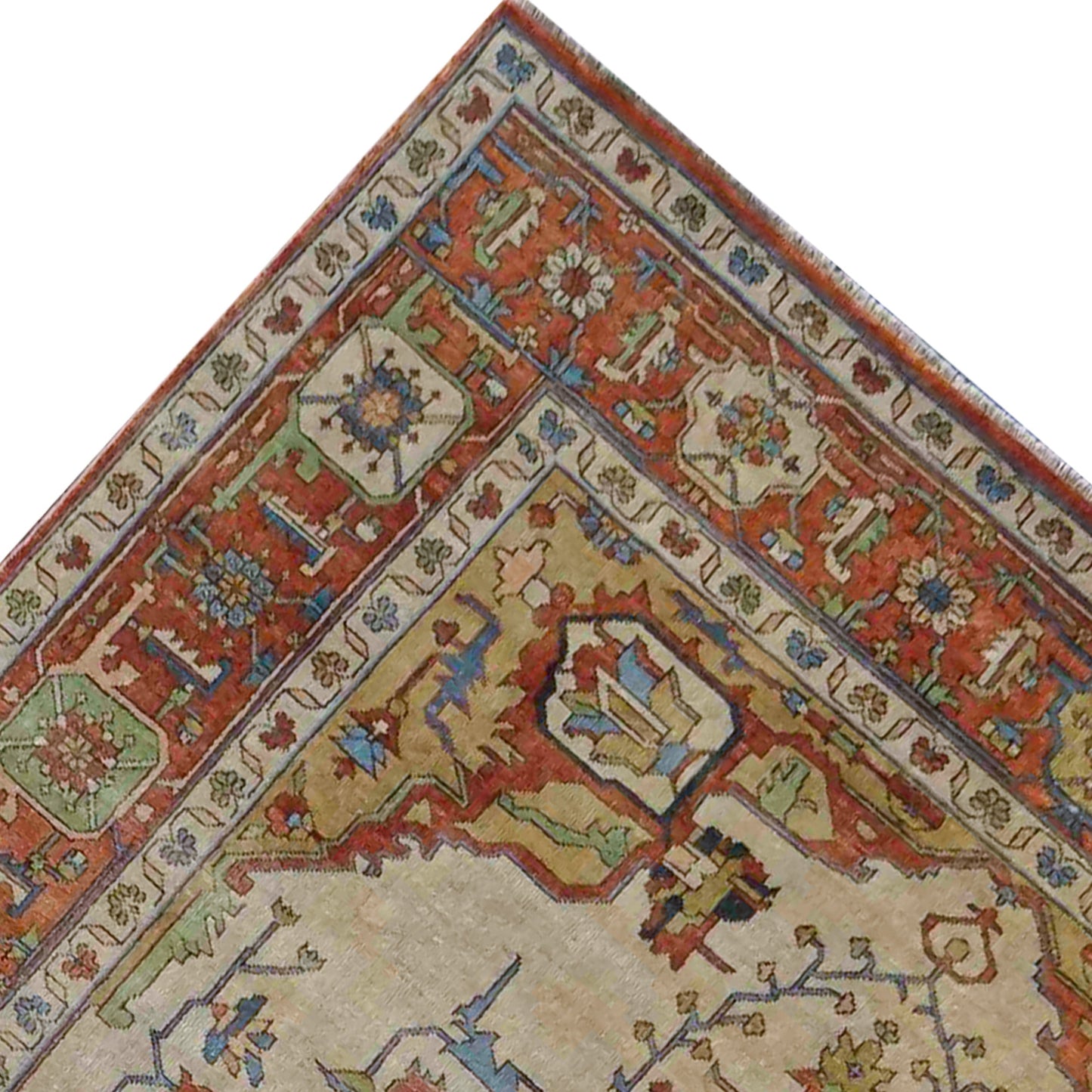 ANTIQUE SERAPI 16DSE IVORY / RUST