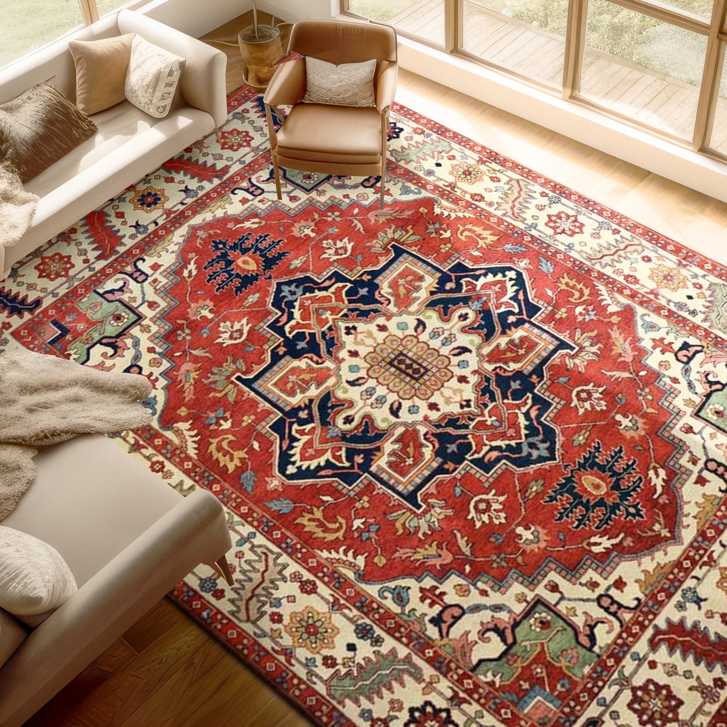 ANTIQUE SERAPI 2014S RUST / BEIGE