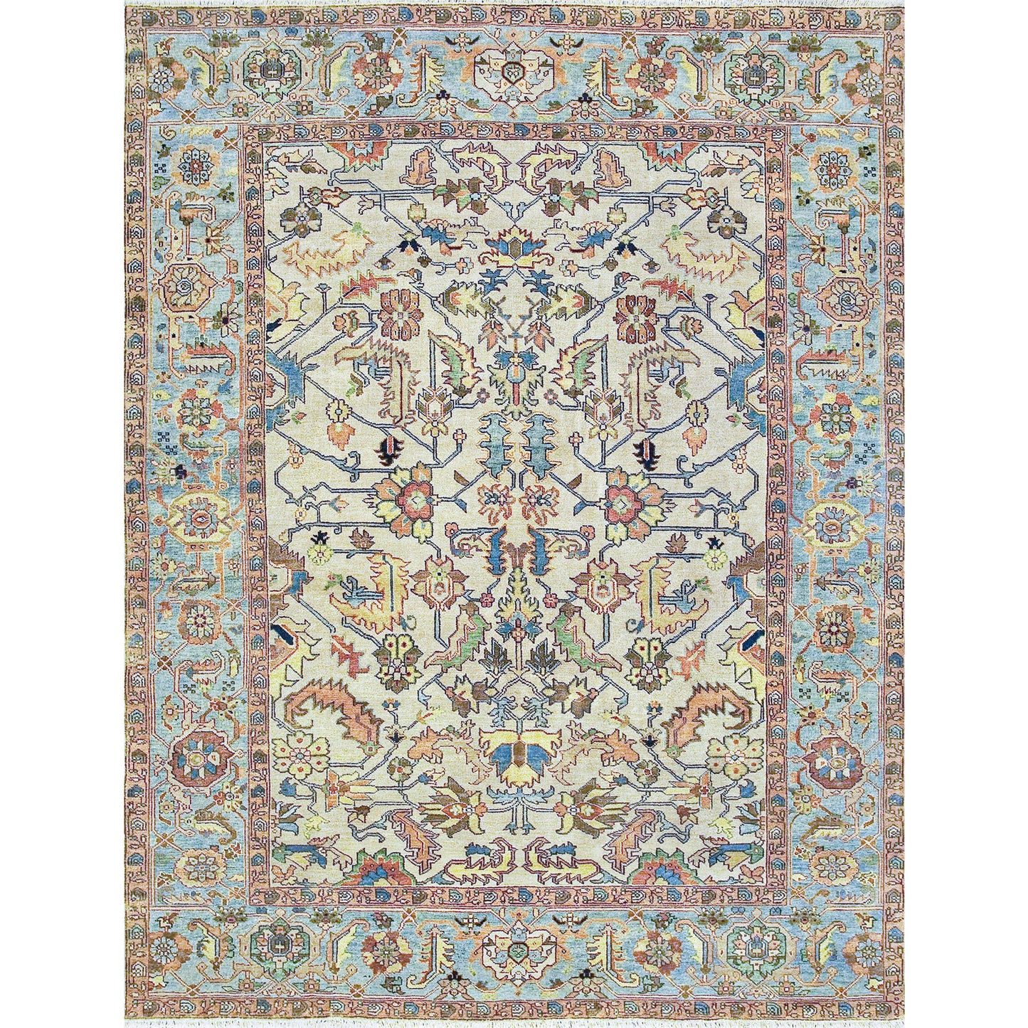 ANTIQUE SERAPI 203CS IVORY / BLUE 15'11" X 21'7"