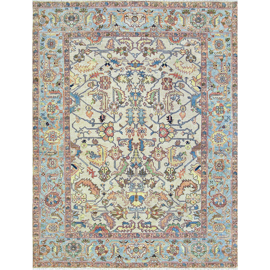 ANTIQUE SERAPI 203CS IVORY / BLUE 15'11" X 21'7"