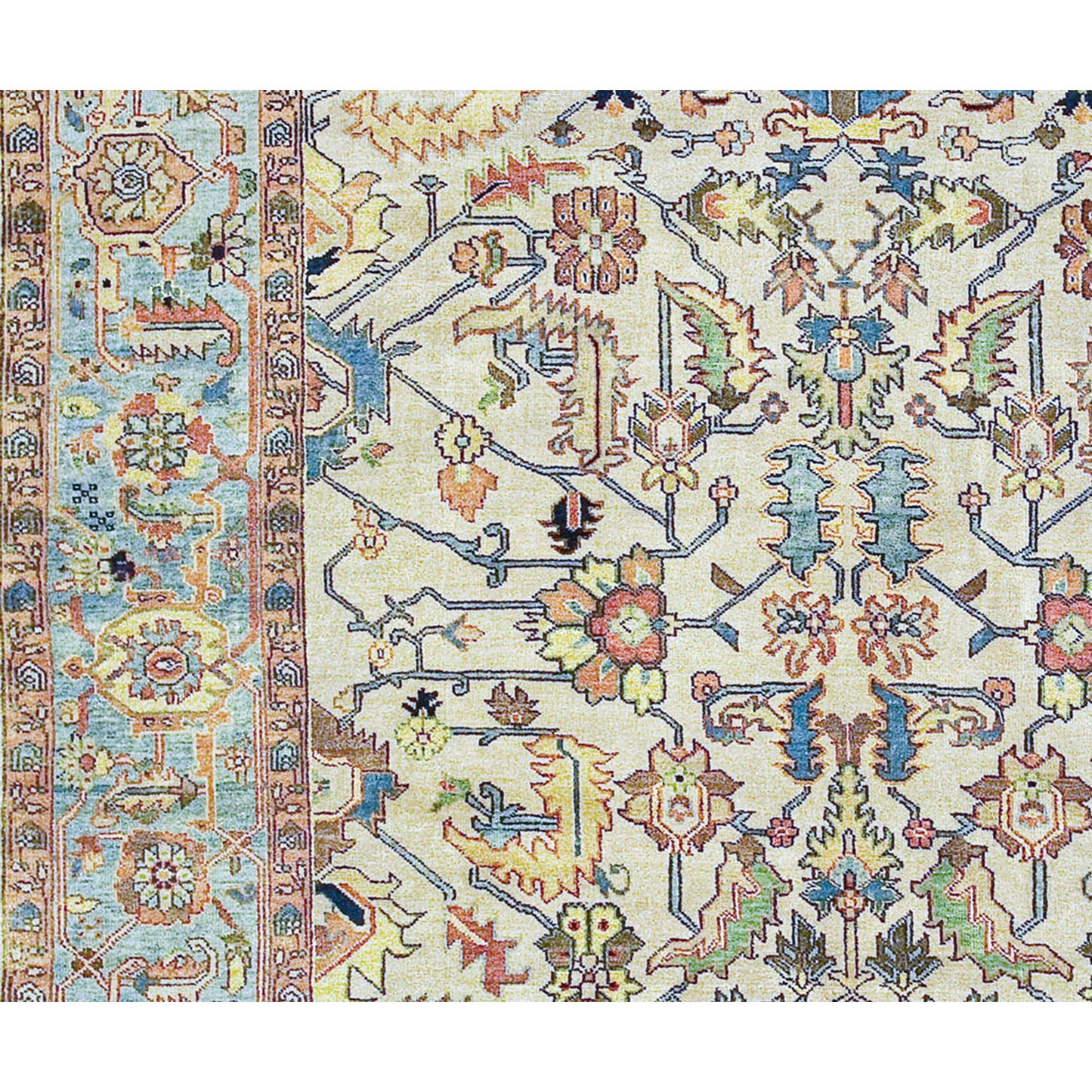 ANTIQUE SERAPI 203CS IVORY / BLUE 15'11" X 21'7"
