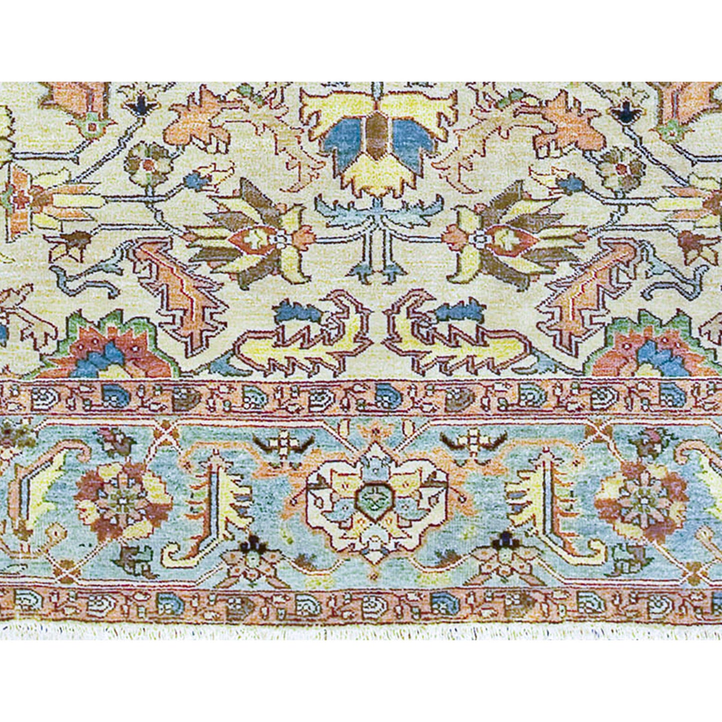 ANTIQUE SERAPI 203CS IVORY / BLUE 15'11" X 21'7"