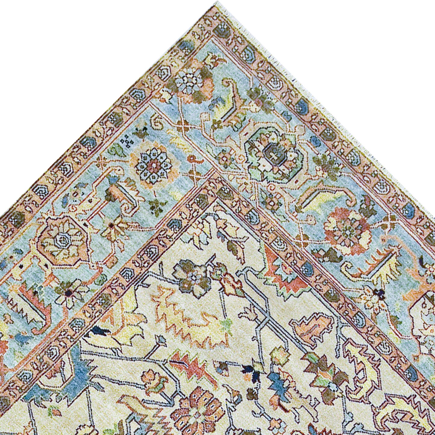 ANTIQUE SERAPI 203CS IVORY / BLUE 15'11" X 21'7"