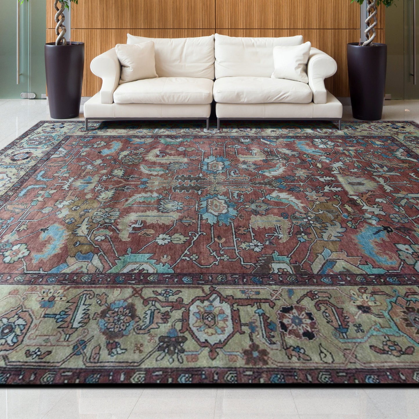 ANTIQUE SERAPI 203CS RED / GOLD