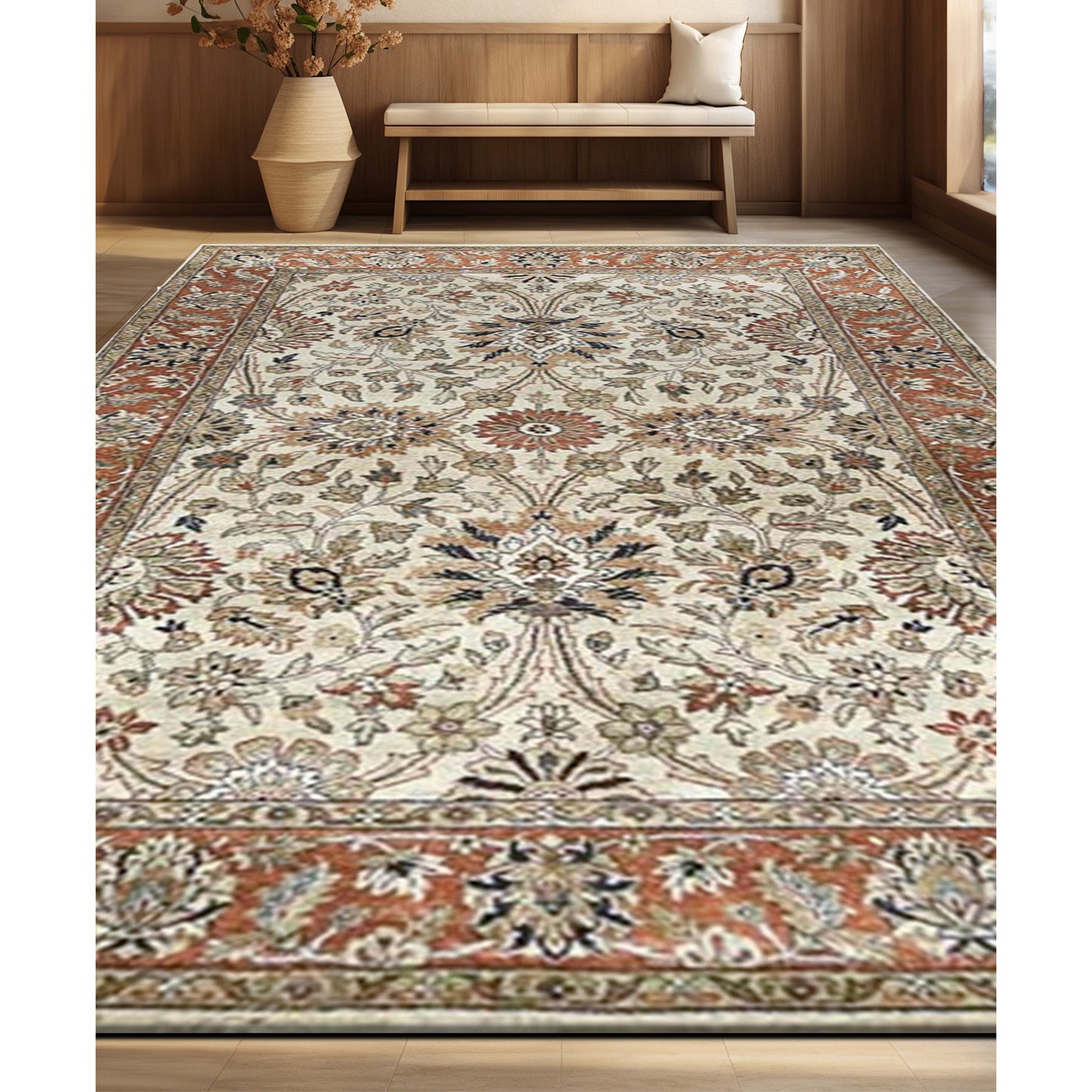 ANTIQUE SERAPI 910SE BEIGE / RED