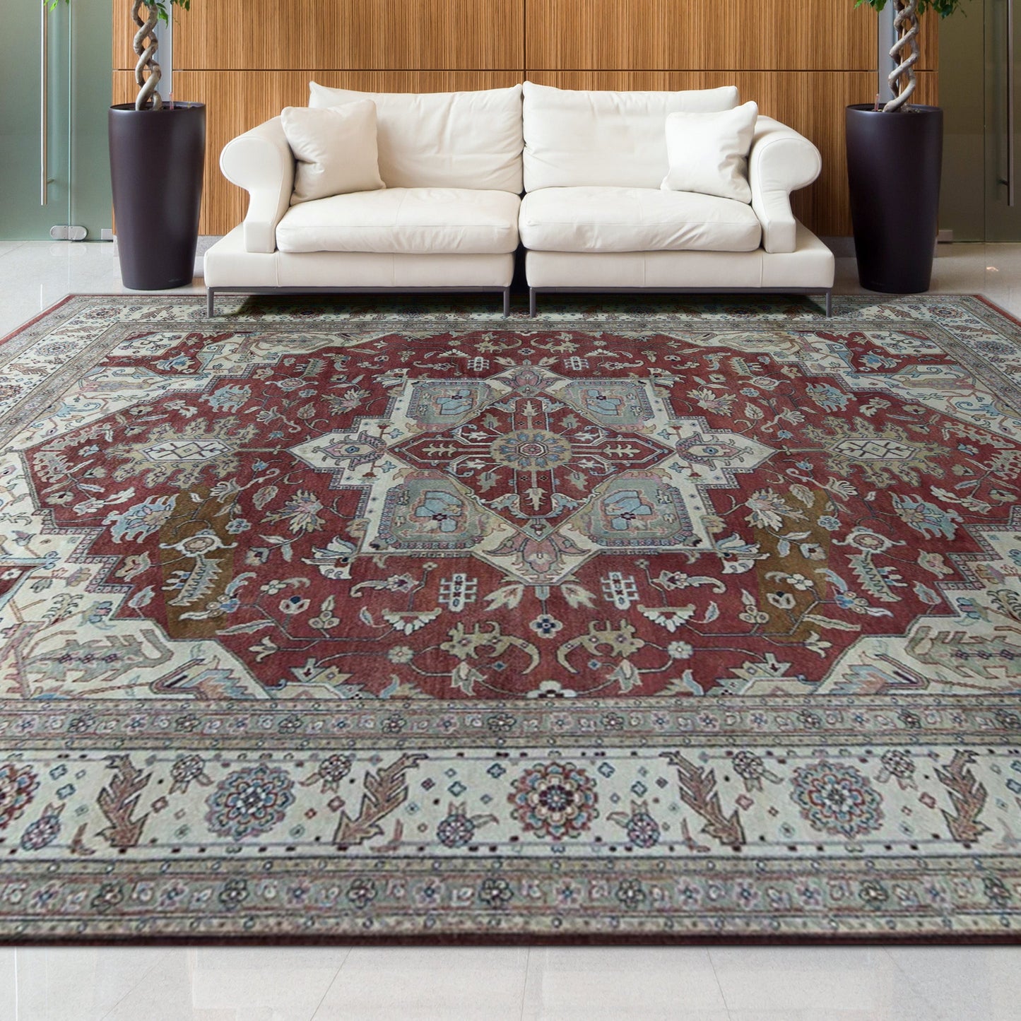 ANTIQUE SERAPI 917SE RED / IVORY
