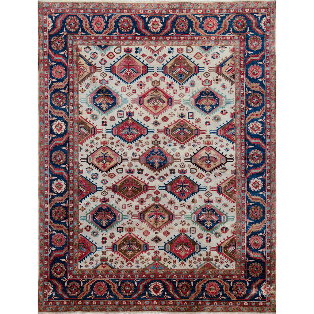 ANTIQUE SERAPI B4SER IVORY / BLUE