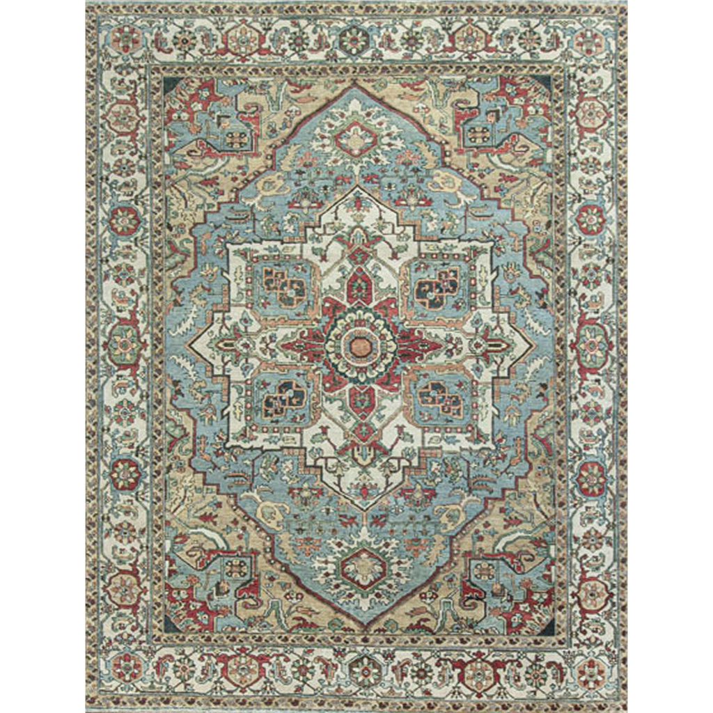 ANTIQUE SERAPI HE10P LIGHT BLUE / IVORY