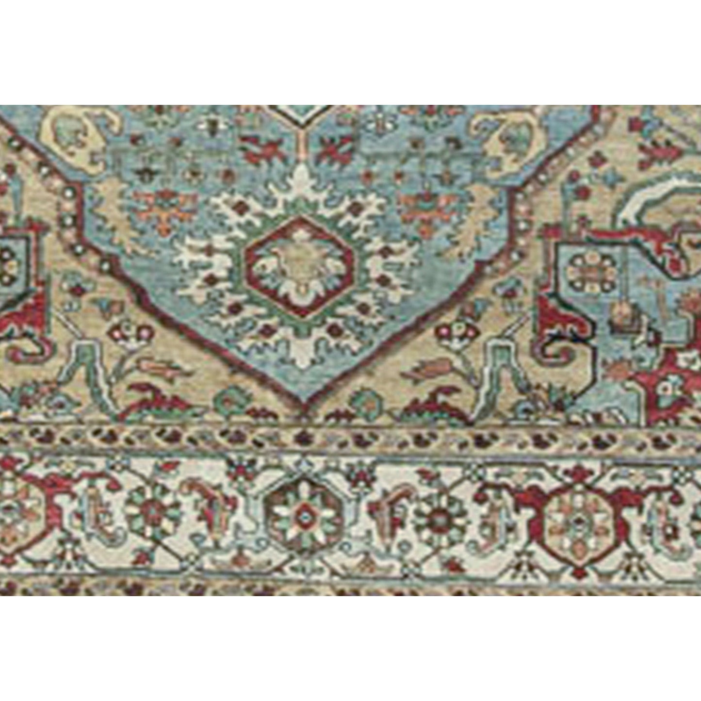 ANTIQUE SERAPI HE10P LIGHT BLUE / IVORY