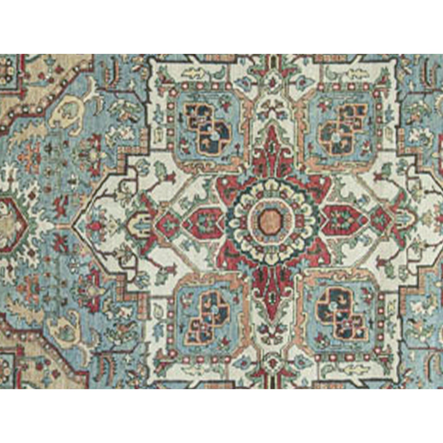 ANTIQUE SERAPI HE10P LIGHT BLUE / IVORY 14'1" X 20'1"