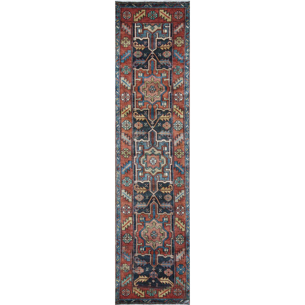 ANTIQUE SERAPI HER16 BLUE / RED