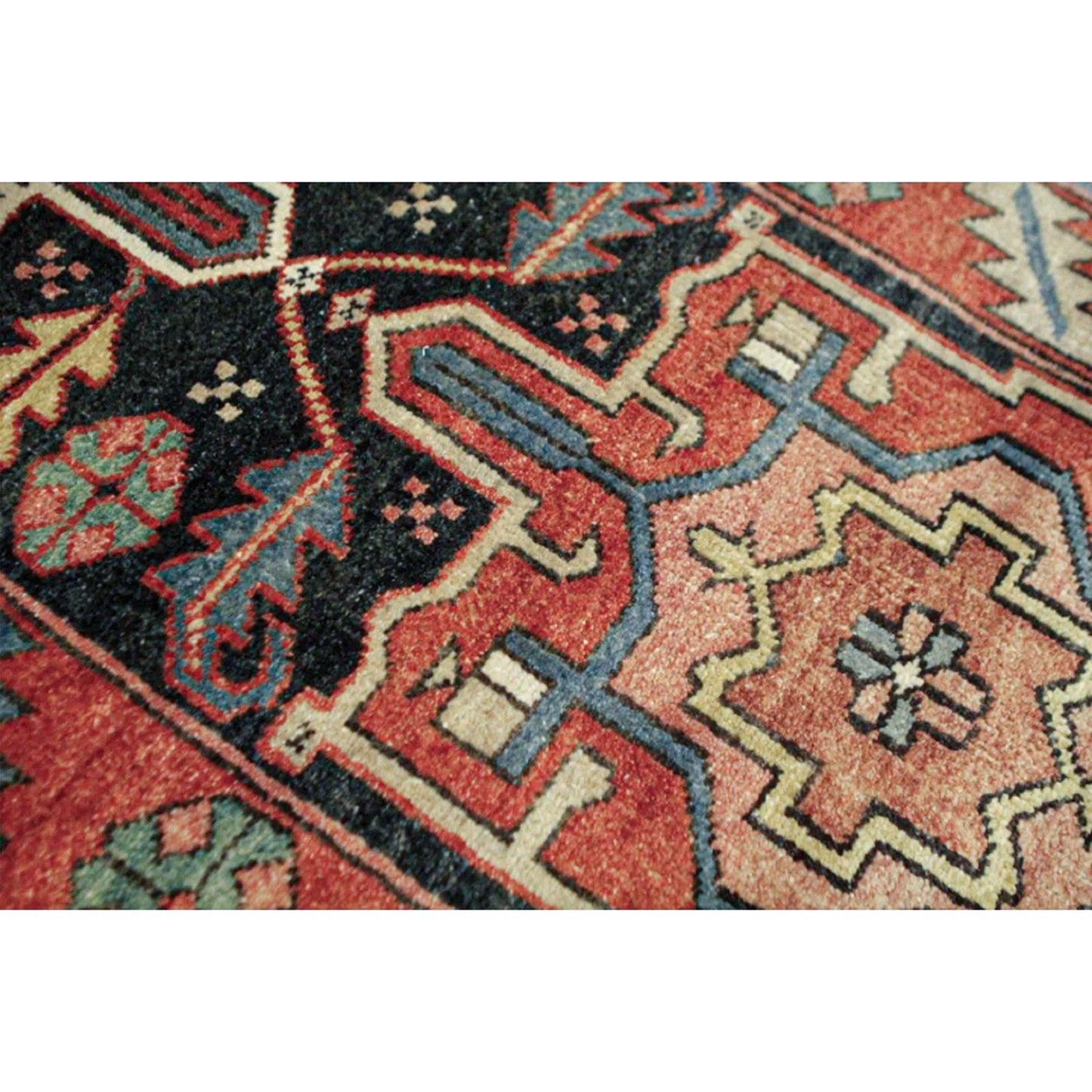 ANTIQUE SERAPI HER16 BLUE / RED