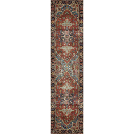 ANTIQUE SERAPI HER18 RED / BLUE