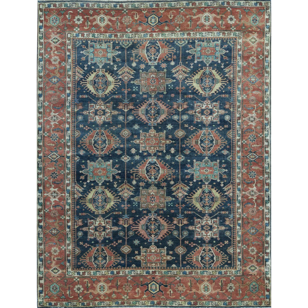 ANTIQUE SERAPI HER22 BLUE / RED 16'8" X 18'11"