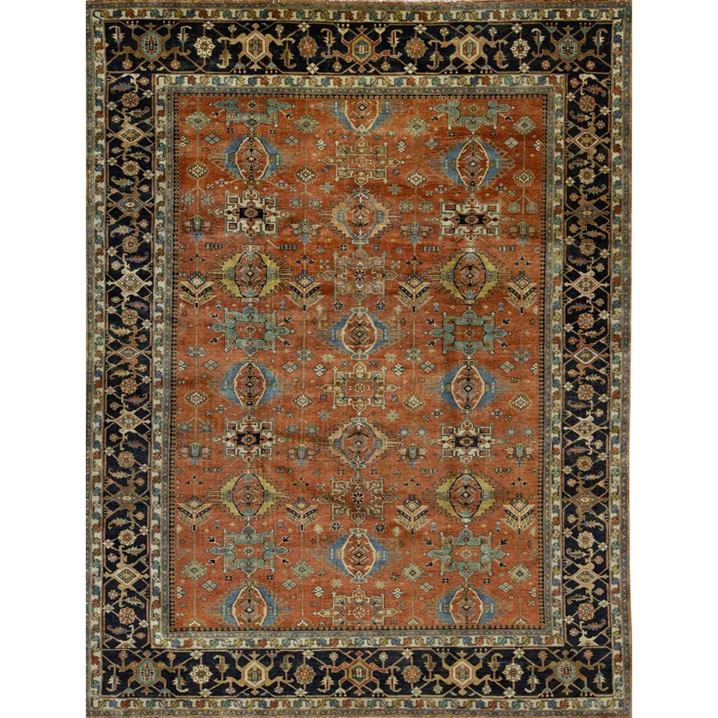 ANTIQUE SERAPI HER22 RED / BLUE