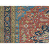ANTIQUE SERAPI HER23 RED / BLUE 14' X 15'10"