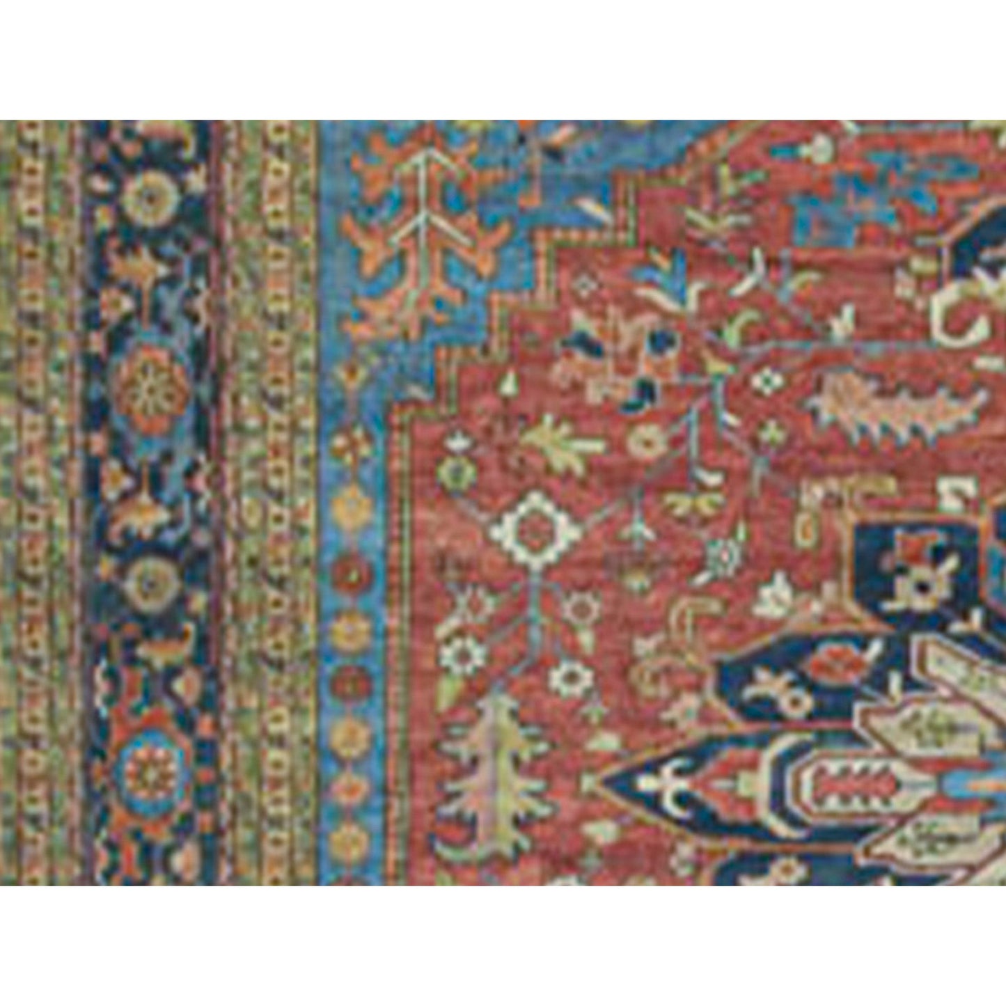 ANTIQUE SERAPI HER23 RED / BLUE