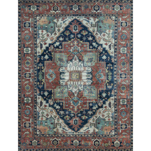 ANTIQUE SERAPI HER27 BLUE / RED