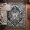 ANTIQUE SERAPI HER27 BLUE / RED