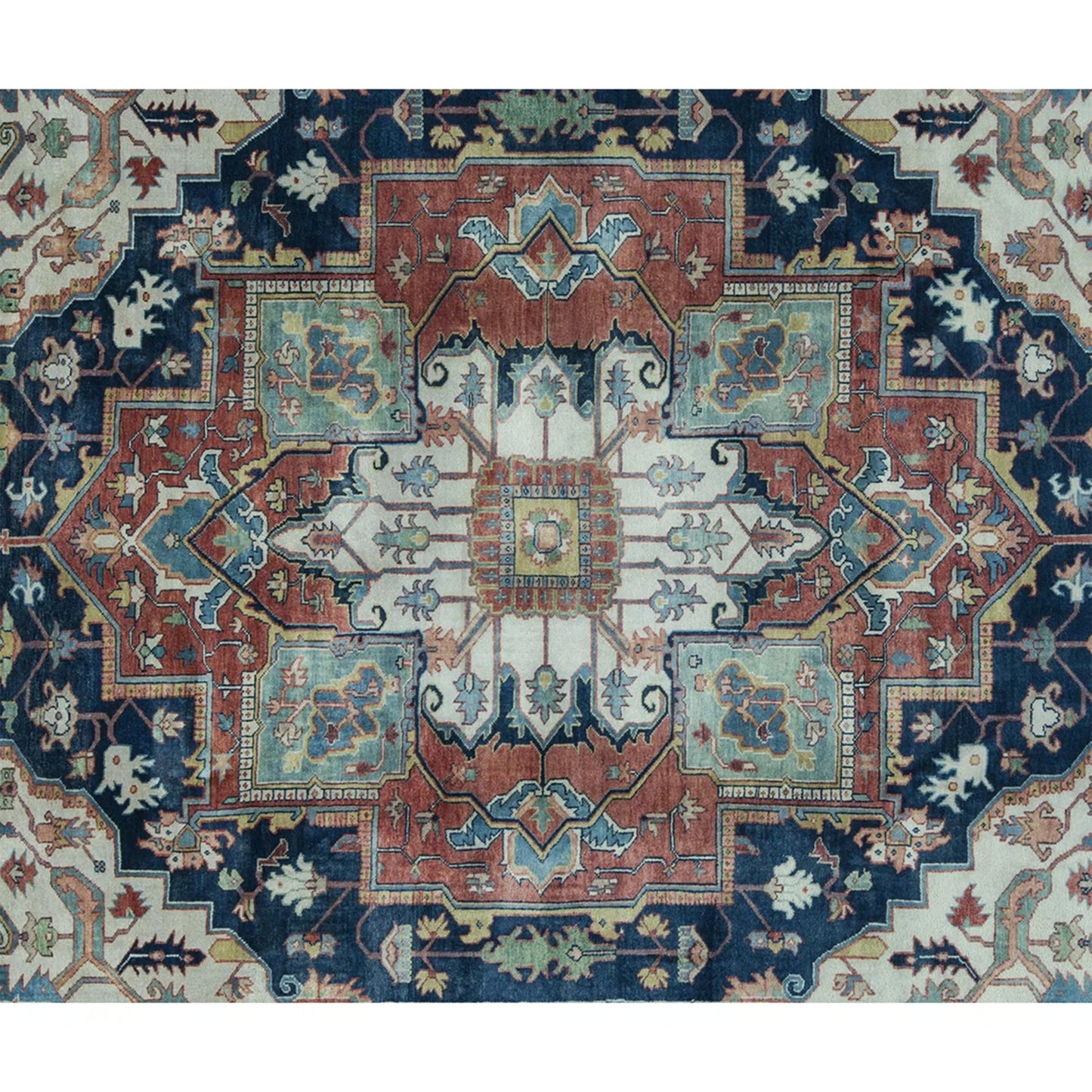 ANTIQUE SERAPI HER27 BLUE / RED