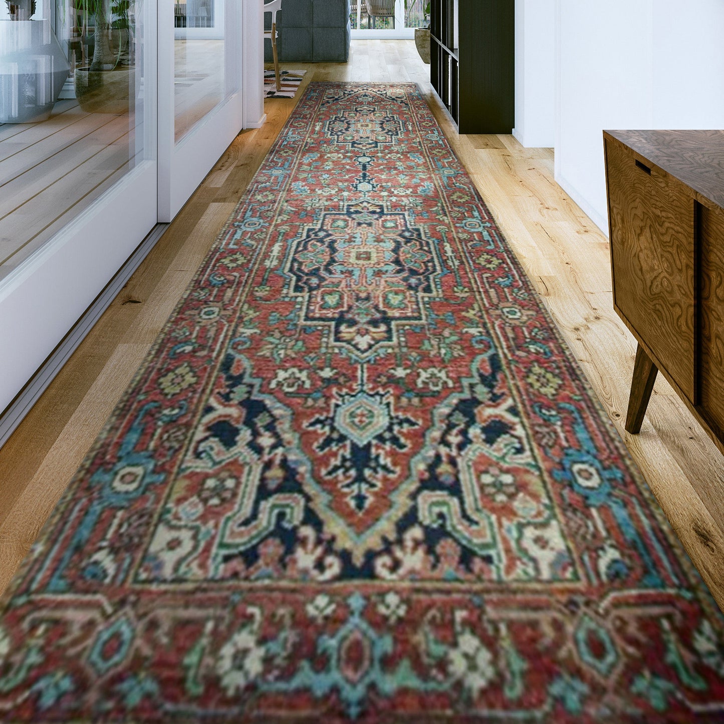 ANTIQUE SERAPI HER27 RED / RED