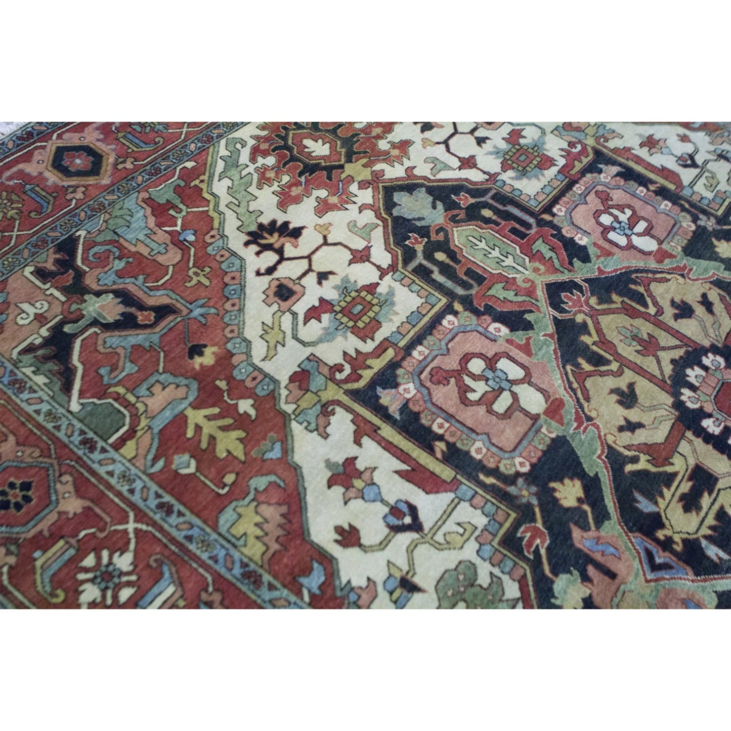 ANTIQUE SERAPI HER34 IVORY / RED 15'9" X 21'5"
