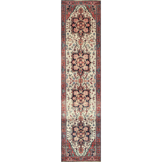 ANTIQUE SERAPI HER34 IVORY / RED
